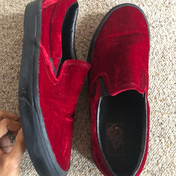 Vans Other - Classic Red Velvet Vans